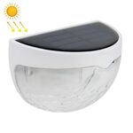 6 LED per la luce del recinto della caduta dell'acqua solare all'aperto (bianco caldo)