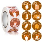 10 rotoli carino cartone animato animale bambino grazie adesivo (ha013)