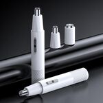 YD-112 taglio di capelli nasali elettrici per capelli, Stile: naso Dispositivo per capelli + rasoio (bianco)