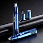 YD-112 taglio di capelli nasali elettrici per capelli, Stile: Naso Device per capelli + Rasoio (blu)