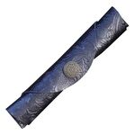 Custodia a matita a rulli in pelle retrò letteraria W-T24 (in nero intagliato)