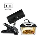 ZY-UAB Tartaruga retroilluminazione UVA Riscaldata Arrampicata da arrampicata per animali domestici, spina degli Stati Uniti senza lampadina (Black Short Light Stand)