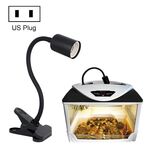 ZY-UAB Tartaruga Retroilluminazione UVA Riscaldamento riscaldato Retroilluminazione per animali domestici, spina degli Stati Uniti senza lampadina (Black Elbow Light Light Stand)