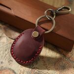 3 PCS 18Y-011 Vintage Leather Access Control Titolare della carta di prossimità (rosso)