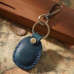 18Y-011 Porta carte di prossimità per controllo accessi in pelle vintage (blu)