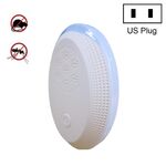 Lampada notturna ad ultrasuoni per zanzare di zanzare, specifica: spina USA (gemma blu)