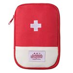 Borsa medica portatile da viaggio per casa, colore: rosso grande