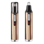 Trimmer per capelli del naso elettrico USB Richargeable Shaver (Gold)