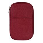2 PCS Omouboi Borsa da viaggio per viaggi all'aperto Pacchetto passaporto multifunzione (rosso)