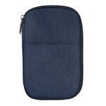 2 PCS Omouboi Borsa da viaggio per viaggi all'aperto Pacchetto passaporto multifunzione (blu scuro)