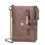 Portafoglio corto BAELLERRY doppio portafoglio tri-fold per uomo (kaki)
