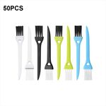 50 PCS Razor Brush Crevice Pennello per la spazzola Spazzola a Groove Mini Small Brush (casuale Consegna del colore)