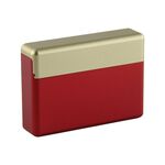 Custodia per sigarette in lega di alluminio per IQO 2.4 Plus / 3.0 Duo (oro + rosso)