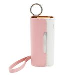 E Sigaretta Borsa da stoccaggio in pelle portatile per IQO 3.0 / 3.0 Duo (rosa + bianco)