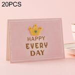 20 pezzi 3D Holiday Blessing and Thanksgiving Card (icona della corona)
