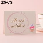 20 pezzi 3D Benedizione di vacanza e carta del ringraziamento (icona del gelato della torcia)