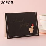 20 pezzi 3D Holiday Blessing and Thanksgiving Card (icona del cuore dito)