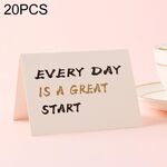 20 pezzi 3D Holiday Blessing and Thanksgiving Card (ogni giorno)