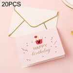20 pezzi 3D Holiday Blessing and Thanksgiving Card con busta (icona di popsicle)