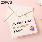 20 pezzi 3D Holiday Blessing and Thanksgiving Card con busta (Ice Cream Icon)
