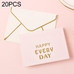 20 pezzi 3D Benedizione e carta di ringraziamento con busta (felice ogni giorno)