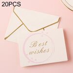 20 pezzi 3D Holiday Blessing and Thanksgiving Card con busta (auguri)