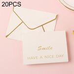 20 pezzi 3D Holiday Blessing and Thanksgiving Card con busta (sorriso)