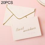 20 pezzi 3D Holiday Blessing and Thanksgiving Card con busta (i migliori auguri a te)