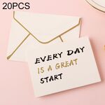 20 pezzi Benedizione 3D Benedizione e carta di ringraziamento con busta (ogni giorno)