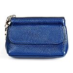 2017 Litchi Texture Genuine in pelle vera portata a portata di mano per donne (blu saffiro)