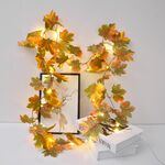 2m 10 luci a LED LED Light String, stile: foglia d'acero