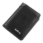 BAELLERRY D1307 Uomo MULTI-CARTA MULTI-CARTA TRI-PIGHT PICCOLO PICCOLPERO BORSA THIN BOCKLE MOUNCIA (nero)