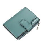 BAELLERRY N5013 Ladies Portata portata con portafoglio multi-scheda Slot con cerniera con cerniera Borsa a monete (Grey Green)