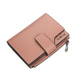 BAELLERRY N5013 Ladies Portata portafoglio multi-card Slot Slot con cerniera con cerniera Borsa con cerniera (Dark Pink)