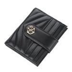 Porta carte da donna Boisen Embossed Multi-Card Slot Berck Bank Card Supporto Portafoglio Piccolo portafoglio (nero)