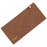 Portafoglio maschio maschio di Menbense Abbigliamento lungo grande capacità portafoglio maschio (marrone chiaro)