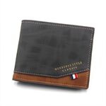 Portafoglio di timbro a caldo di Menbense Breve portata multi-card multi-scheda grande capacità maschile (D3301-4 nero)