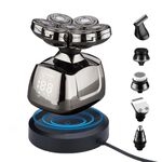 Rasoio per barbiere impermeabile multifunzione a 7 testuali, specifica: ricarica wireless (6 in 1)
