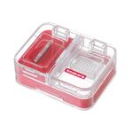 Scatola di distributore di taglieri di medicina sigillata per medicina portatile imikara (rosso)