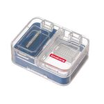 Scatola di distributore di taglieri di medicina sigillata Portable Imakara Square (blu)