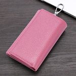 TP-9090K in pelle genuina in pelle multifunzionale borsetta moneta a tastiera (rosa)