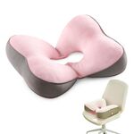 Fannis Butterfly Office Hip Support Memory Foam Cushion, dimensione: 41x33x8cm (rosa)