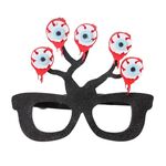 3 PCS Halloween Decorazione Scheletro di occhiali divertenti Scheletro Spider Horror Props multipli oculari