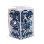 12pcs 4cm Christmas Ball Special Shape + Glitter + Bright Set (a tarda notte)