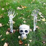 Simulazione di Halloween Simulazione Mano e Gamba Decorazione Horror Props Hand Bone Skull