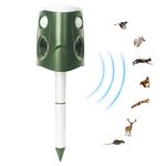 SJZ026 Repellente per animali da esterno a energia solare ad ultrasuoni a 360 gradi