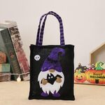 Tote borse da bambola da cartone animato di Halloween (nero)
