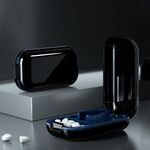 TP-009 Mini pillola per tagliare la scatola di archiviazione Dispenser (Arctic Black)