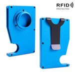 Porta della scheda antifurto portatile AK-1 RFID per Airtag (blu)