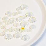 5 pacchetti SP0473 30pcs/pacchetto di strass decorativi per nail art 3d camelia (trasparente)